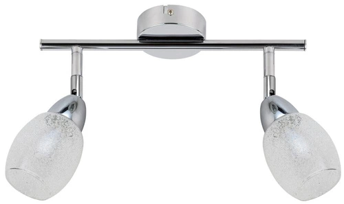 Lampa sufitowa LED Rico biała szklana regulowana do salonu i kuchni 2-punktowa