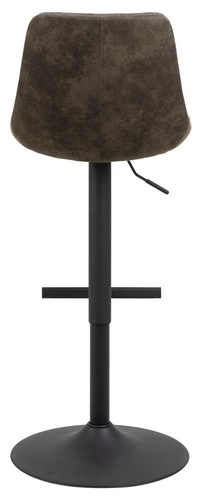 Hoker Adisa szary nowoczesny z oparciem obrotowy regulowany do kuchni i wyspy Actona