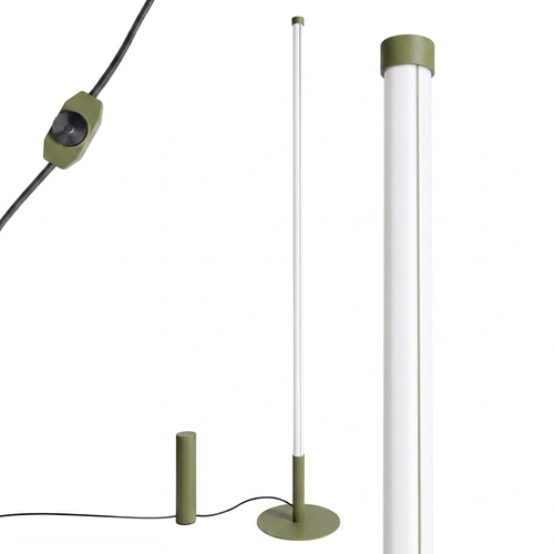 Lampa stojąca do salonu TRANG nowoczesna LED oliwkowa 4000K
