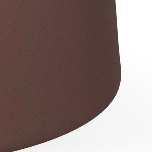 Stolik kawowy Ferrol okrągły marmurowy brązowy 80 cm do salonu