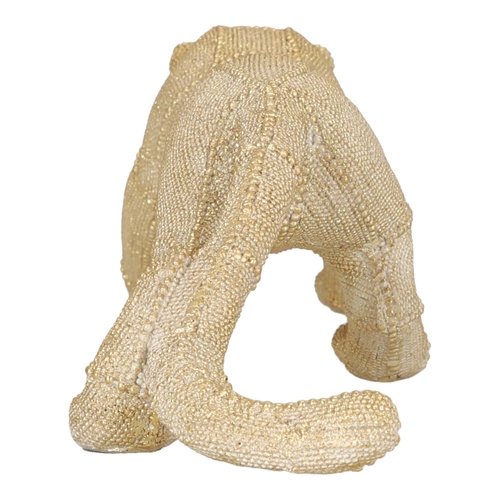 Figurka dekoracyjna pantera złota 15 cm Atmosphera glamour na komodę do salonu