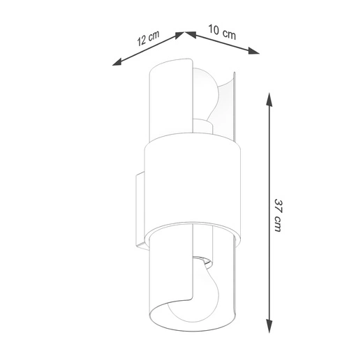 Kinkiet ścienny FLASH 2 biały nowoczesny stalowy regulowany do salonu i sypialni SOLLUX