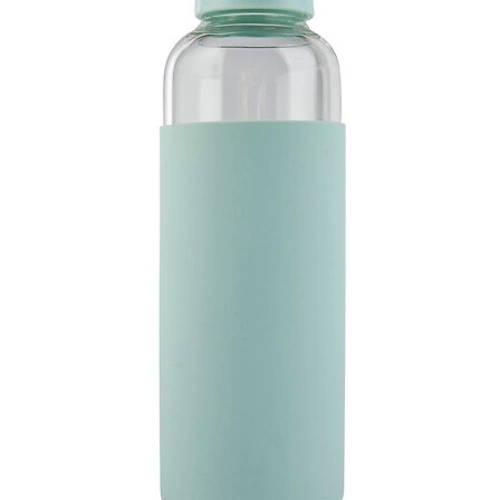 Butelka szklana 500 ml z pokrowcem zielona 5five simply smart na wodę do pracy i szkoły