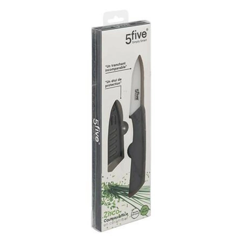 Nóż ceramiczny Zirco 7,5 cm czarny do warzyw i owoców z etui 5five simply smart