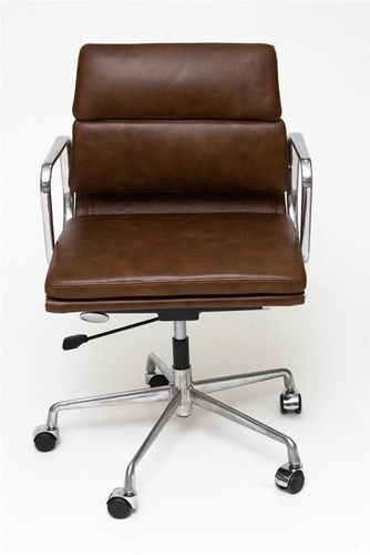 Fotel biurowy ergonomiczny CH2171 PREMIUM EA217 skórzany obrotowy brązowy do biurka