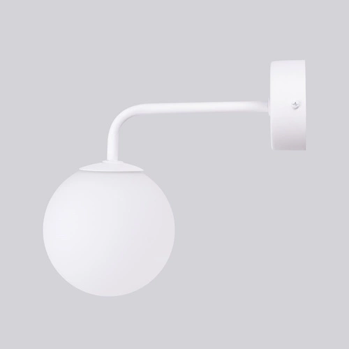 Kinkiet ścienny ASTRAL 1 biały nowoczesny szklany do salonu i sypialni SOLLUX LIGHTING