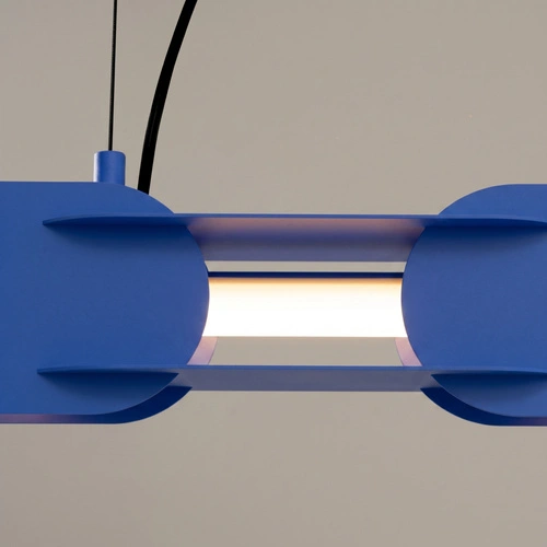 Lampa wisząca LED CHAIN 158 ultramaryna nad wyspę nowoczesna