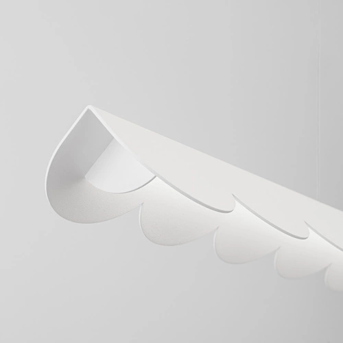 Lampa sufitowa LED BISCUIT biała nowoczesna z regulacją wysokości do salonu i jadalni