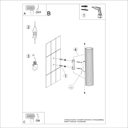 Kinkiet ścienny KARBON 30 zielony oliwkowy aluminiowy ruchomy do salonu i sypialni SOLLUX