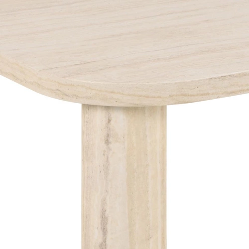Stolik kawowy prostokątny Solano 100x75 cm trawertyn nowoczesny glamour do salonu Actona