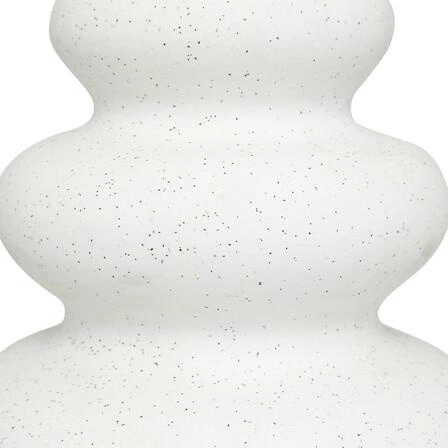 Wazon ceramiczny Olme 20 cm biały dekoracyjny na kwiaty do salonu Atmosphera