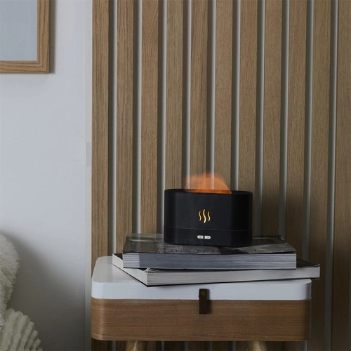 Elektryczny dyfuzor zapachowy LED Intesi czarny do domu energooszczędny