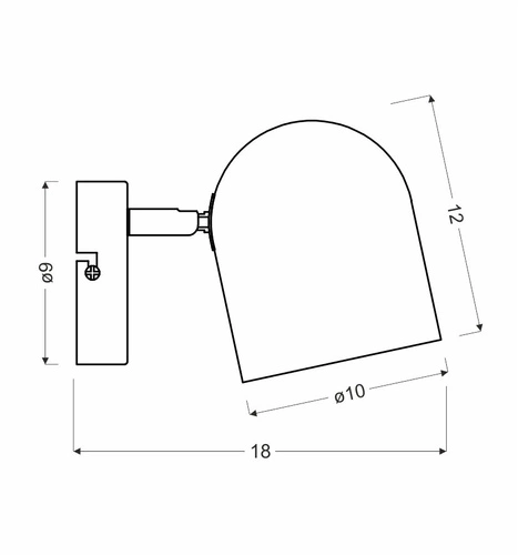 Kinkiet ścienny Azuro biały metalowy nowoczesny ruchomy do sypialni i salonu CANDELLUX