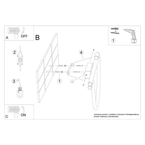 Kinkiet ścienny GALAKSE czarny LED regulowany nowoczesny do salonu i sypialni Thoro