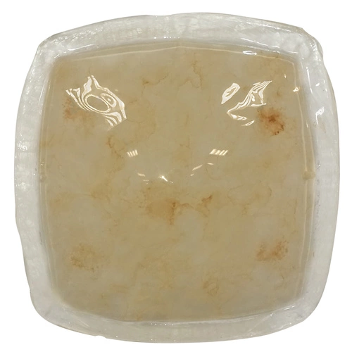 Plafon kwadratowy szklany Borgo marmur nowoczesny do salonu i sypialni 32x32 cm