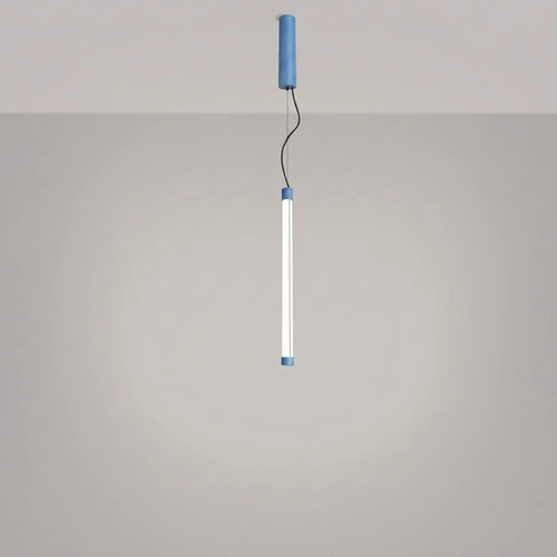 Lampa wisząca TRANG 50 błękitna LED nad wyspę regulowana