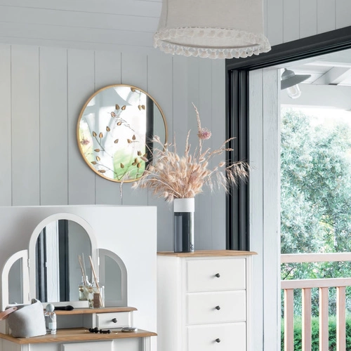 Lustro Feuille 58cm złote outlet