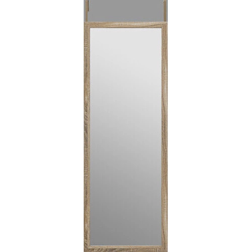 Lustro prostokątne Firsty do sypialni lub przedpokoju na drzwi w drewnianej ramie 94x34 cm