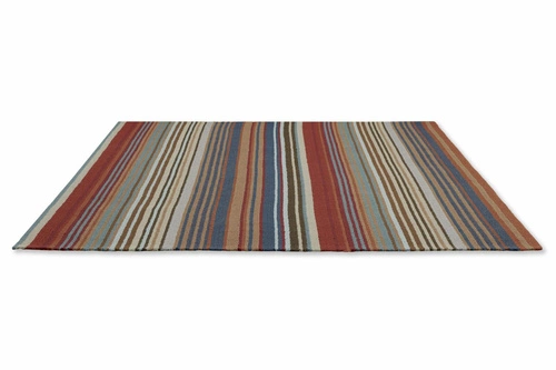 Dywan zewnętrzny do tarasu Spectro Stripes Teal Sedonia 160x230 nowoczesny geometryczny łatwoczyszczący