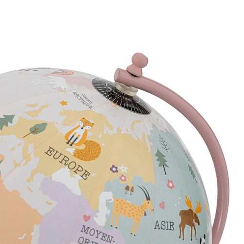 Globus dziecięcy śr 20 cm różowy