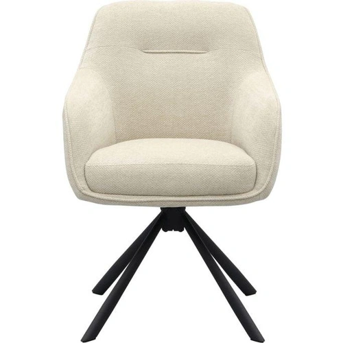 Krzesło obrotowe Avola do jadalni tapicerowane z podłokietnikami