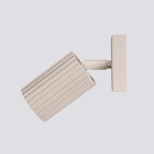 Kinkiet ścienny KARBON taupe nowoczesny aluminiowy do salonu i przedpokoju SOLLUX