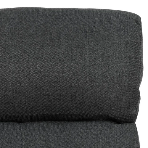 Fotel rozkładany do salonu Siom Actona antracytowy z podnóżkiem i zagłówkiem tapicerowany