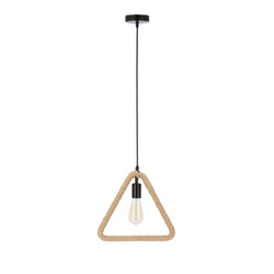 Lampa wisząca Triun czarny+beżowy 1x40W  E27