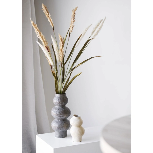 Wazon Almond beżowy ceramiczny nowoczesny wazon na kwiaty do salonu