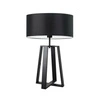 Lampka nocna Thor czarna nowoczesna z abażurem do sypialni lub salonu LYSNE 61 cm