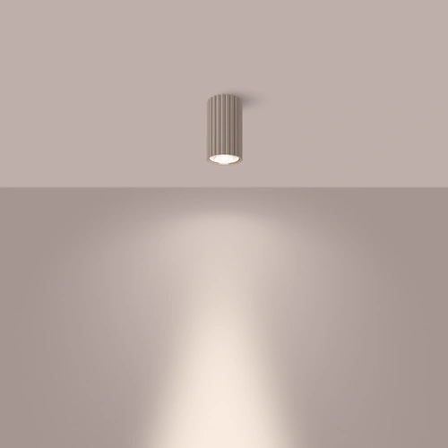 Plafon sufitowy LED IVAR taupe nowoczesny do salonu i kuchni
