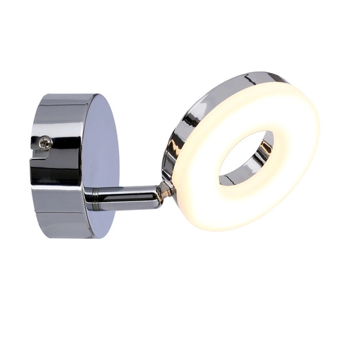 Kinkiet ścienny LED Thema chrom nowoczesny regulowany do sypialni i salonu CANDELLUX