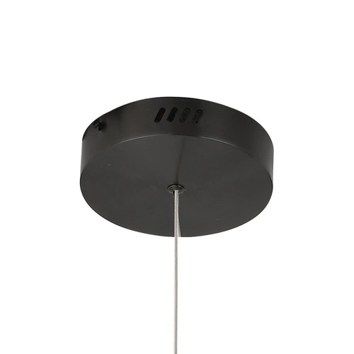 Lampa wisząca LED Circle 100 cm nowoczesna szara regulowana do salonu i nad wyspę