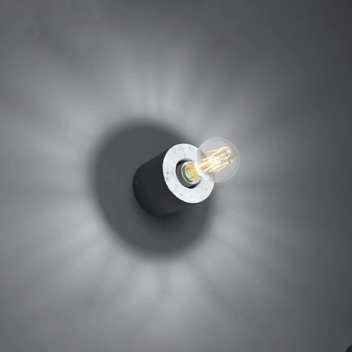 Kinkiet ścienny Salgado nowoczesny betonowy szary do salonu i sypialni Sollux Lighting