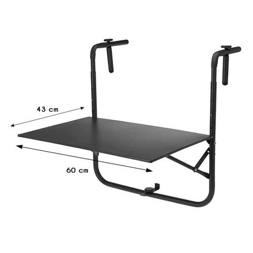 Stolik balkonowy Zola szary