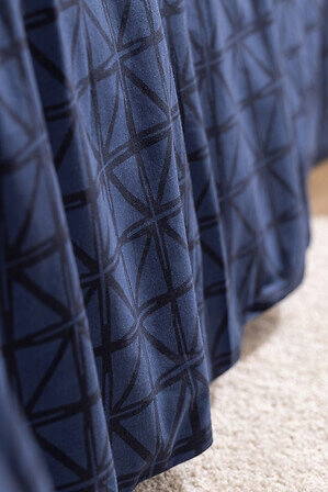 Komplet pościeli Etnik w paski 260 x 240 cm niebieski