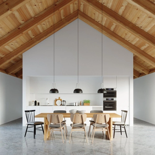 Lampa wisząca CASCO nowoczesna biała do salonu, kuchni lub jadalni nad stół 30 cm