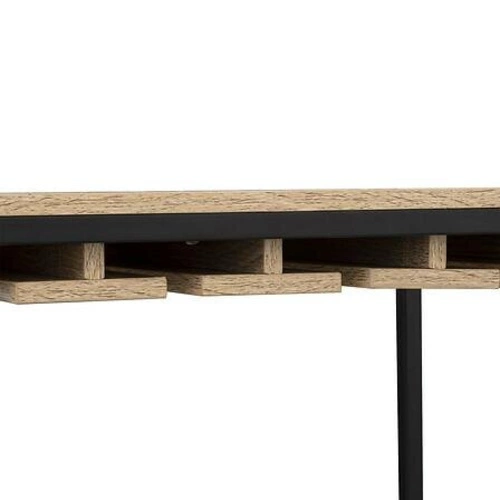 Regał na wino loftowy stojący Aliaj 5five simply smart na 25 butelek z szufladą naturalny