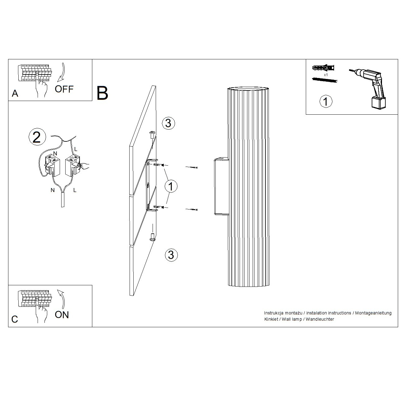 Kinkiet ścienny IVAR LED brzoskwiniowy nowoczesny do salonu 30 cm
