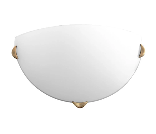 Plafon sufitowy Sara CANDELLUX szklany biały i złoty 30 cm do salonu lub kuchni