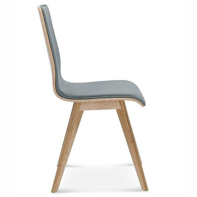 Krzesło tapicerowane Fameg Cleo dębowe do jadalni nowoczesne personalizowane na zamówienie