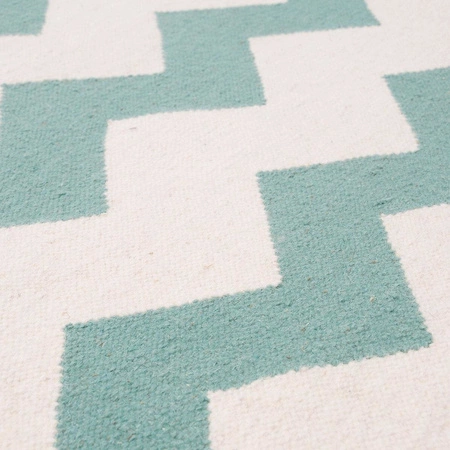Dywan Chevron mint 120x180cm beżowy/zielony
