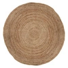Dywan okrągły jutowy 120cm Atmosphera boho do salonu i na taras naturalny