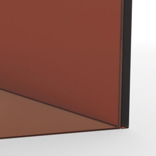 Actona Dice zestaw 2 stolików kawowych szklanych brązowych nowoczesnych