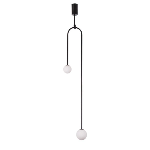 Lampa wisząca Loop czarna 123 cm