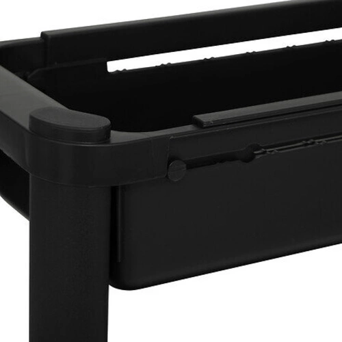 Wąski plastikowy wózek na kółkach 4-poziomowy z regulacją głębokości do kuchni lub łazienki 5five