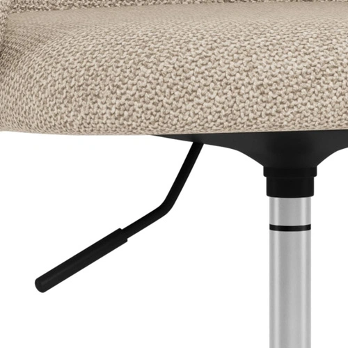 Fotel biurowy Eleanor beżowy obrotowy z podłokietnikami do biurka