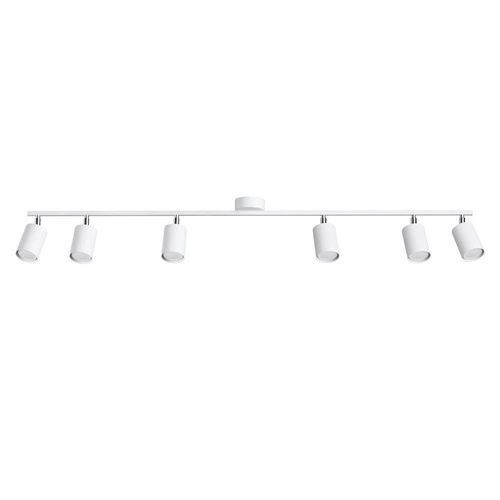 Plafon sufitowy LEMMI 6L biały nowoczesny metalowy regulowany do salonu i kuchni SOLLUX