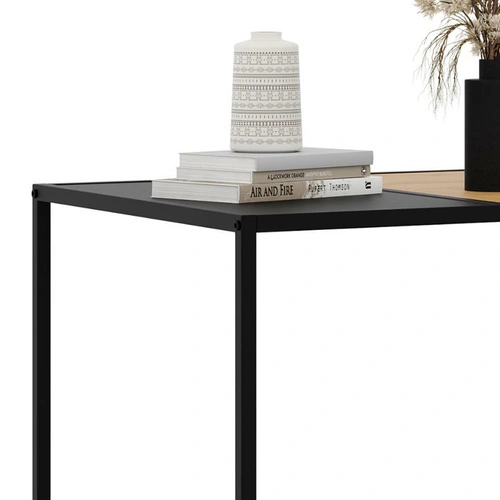 Altino stolik kawowy prostokątny dębowy loftowy czarny do salonu