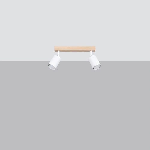 Plafon sufitowy VERDO 2 biały nowoczesny z regulacją światła do salonu i kuchni 46 cm